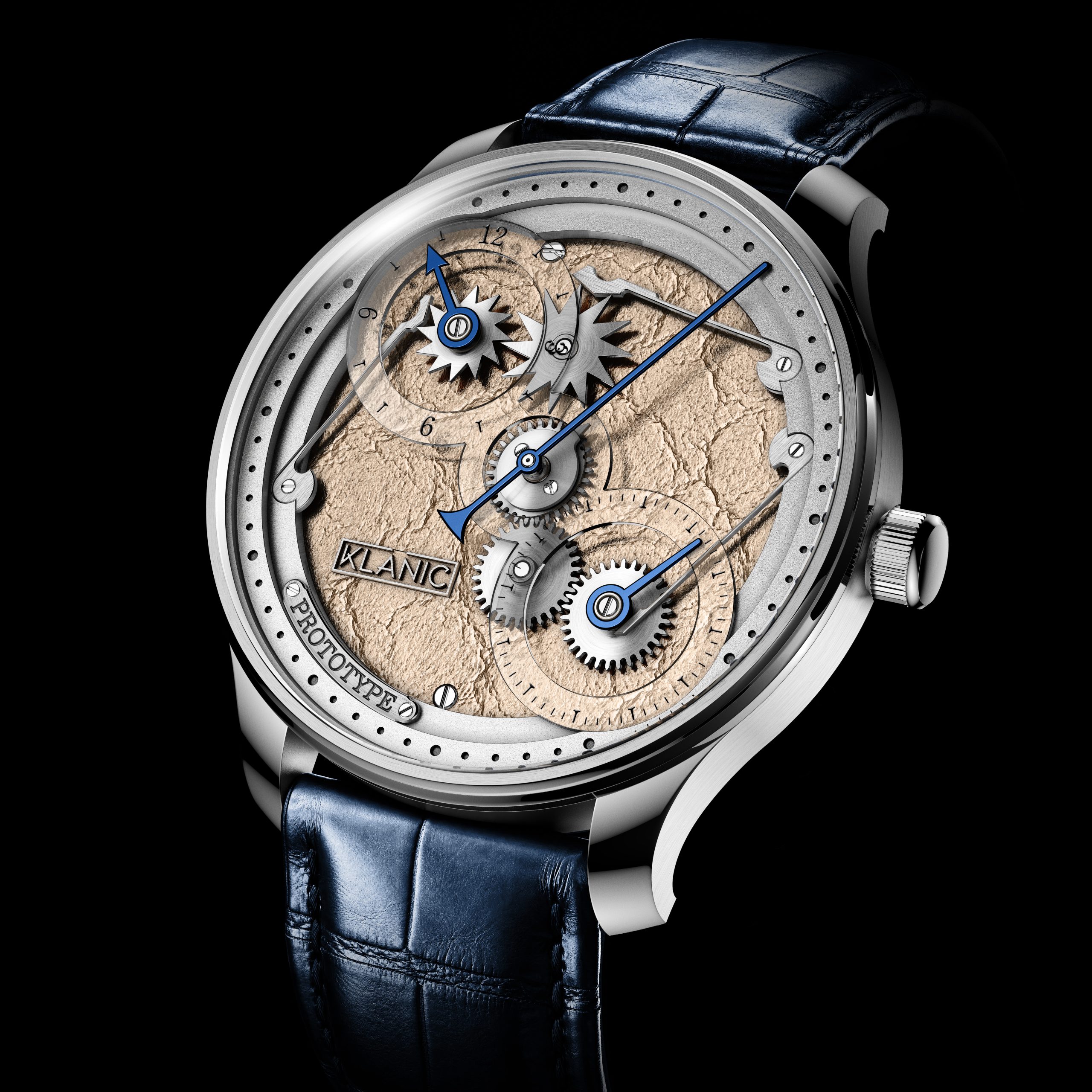klanic kla-003 jumping hour 3d watch render